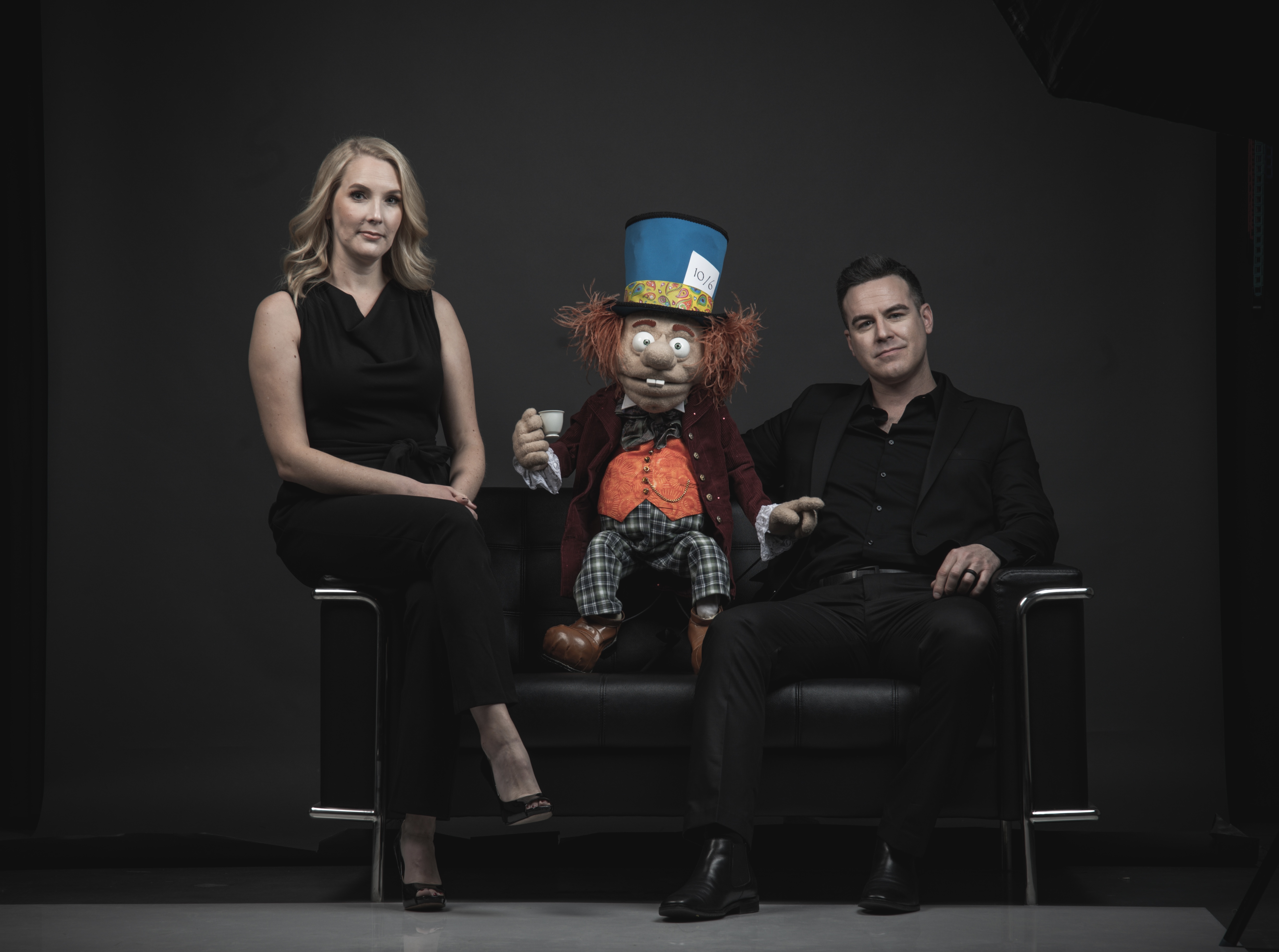 Derek and Lauren from DLUX Puppets